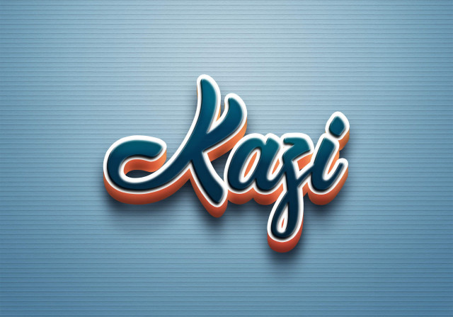 Free photo of Cursive Name DP: Kazi