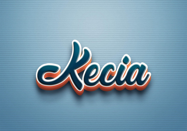 Free photo of Cursive Name DP: Kecia