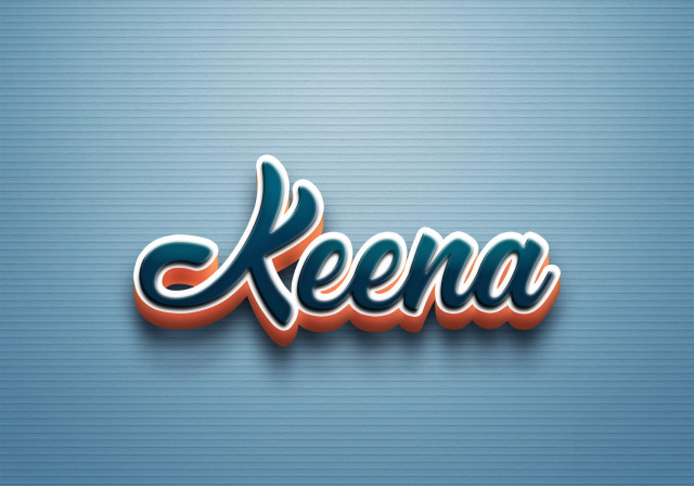 Free photo of Cursive Name DP: Keena