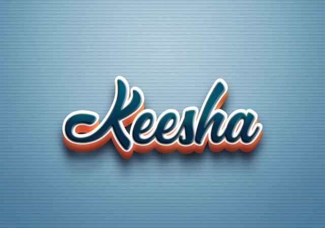 Free photo of Cursive Name DP: Keesha