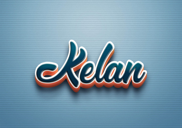 Free photo of Cursive Name DP: Kelan