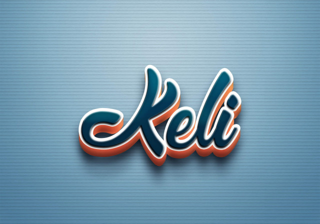 Free photo of Cursive Name DP: Keli