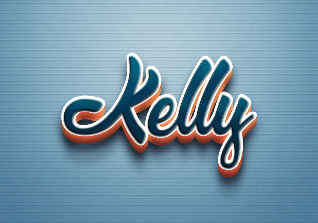 Free photo of Cursive Name DP: Kelly