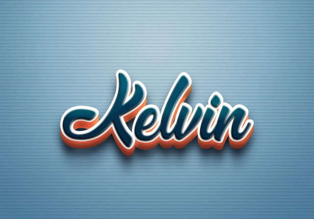 Free photo of Cursive Name DP: Kelvin