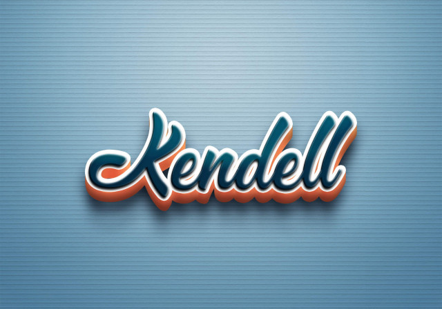 Free photo of Cursive Name DP: Kendell