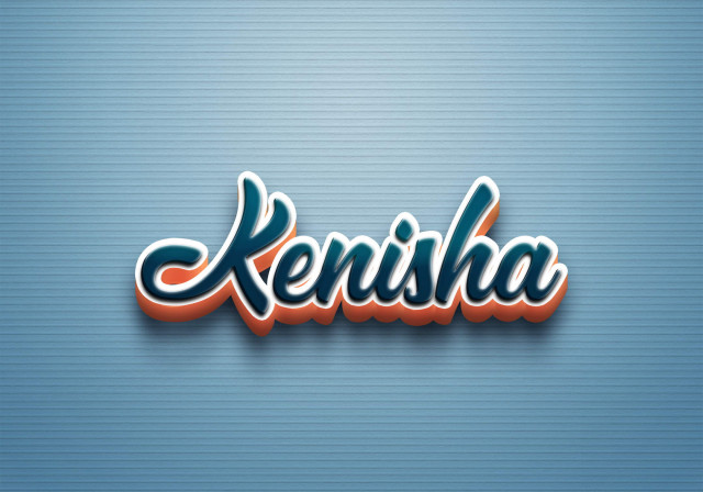 Free photo of Cursive Name DP: Kenisha