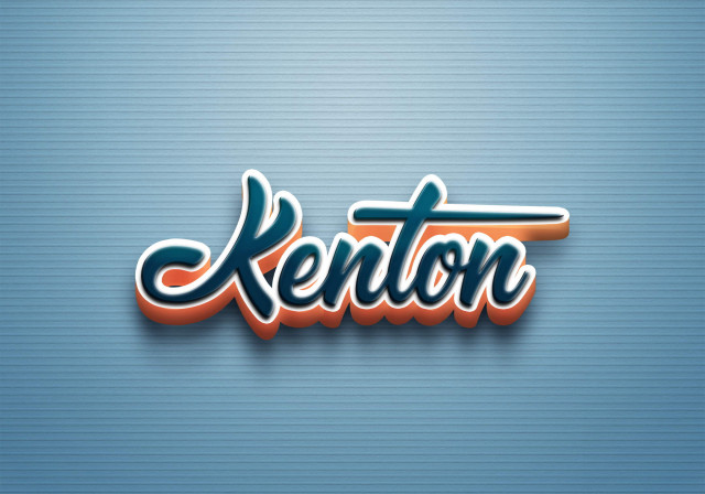 Free photo of Cursive Name DP: Kenton