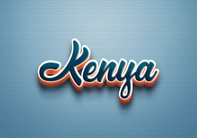 Free photo of Cursive Name DP: Kenya