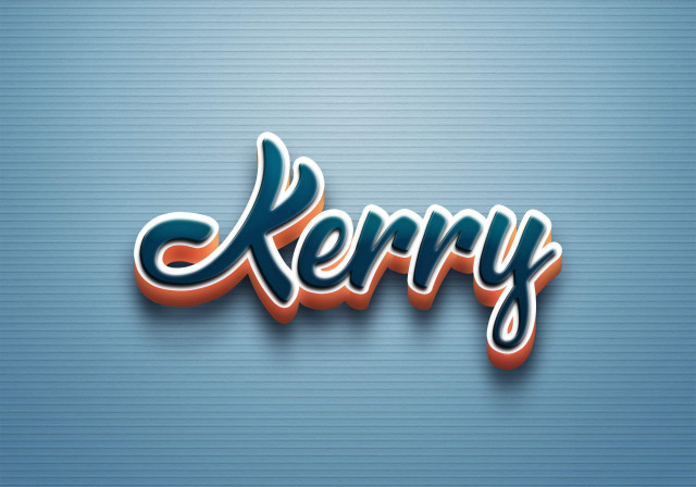 Free photo of Cursive Name DP: Kerry