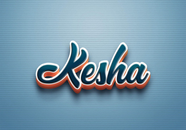 Free photo of Cursive Name DP: Kesha