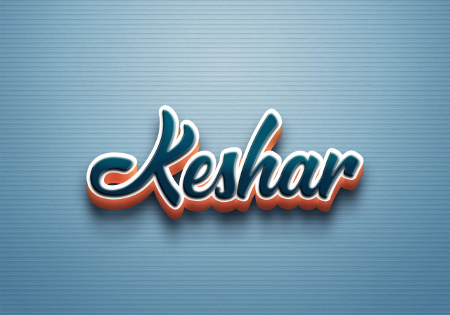 Free photo of Cursive Name DP: Keshar