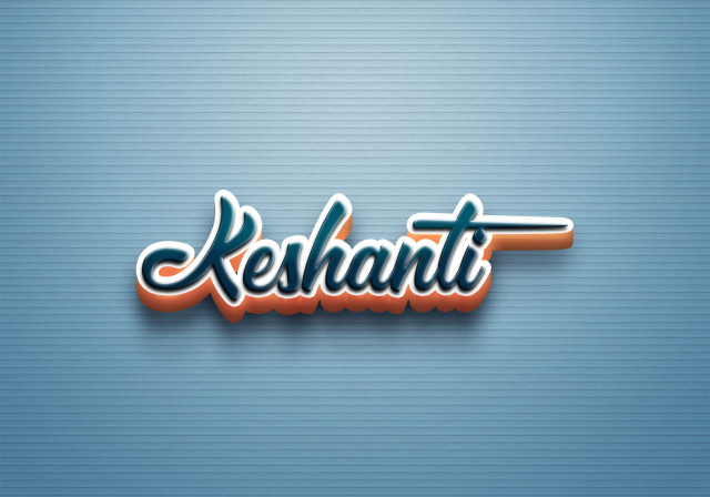 Free photo of Cursive Name DP: Keshanti