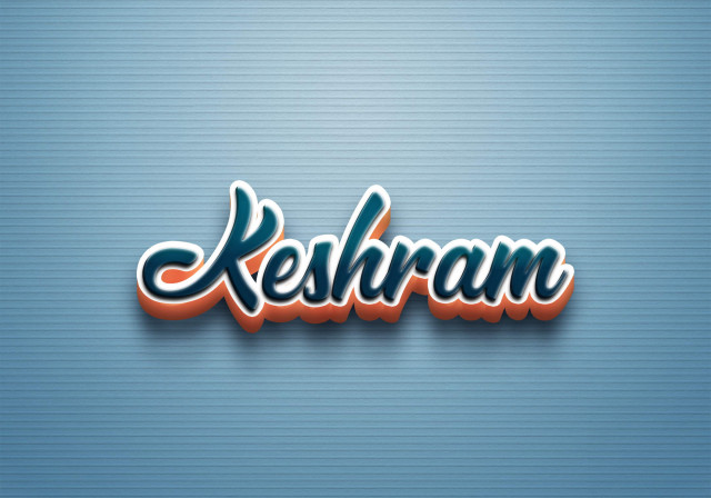 Free photo of Cursive Name DP: Keshram