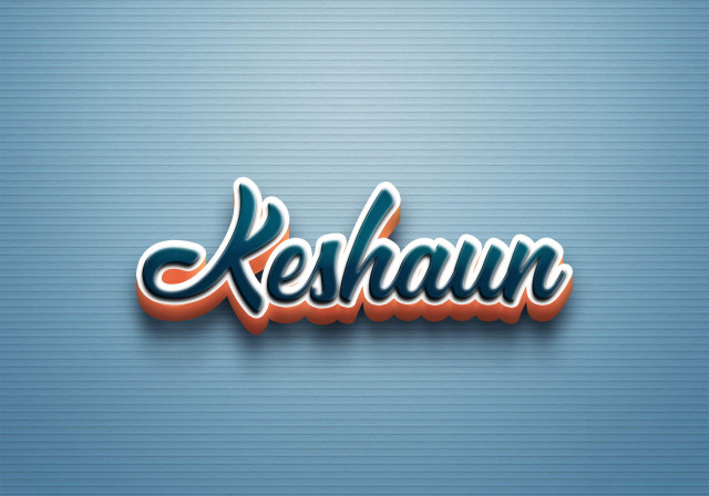 Free photo of Cursive Name DP: Keshaun
