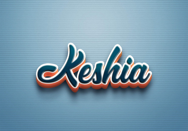 Free photo of Cursive Name DP: Keshia