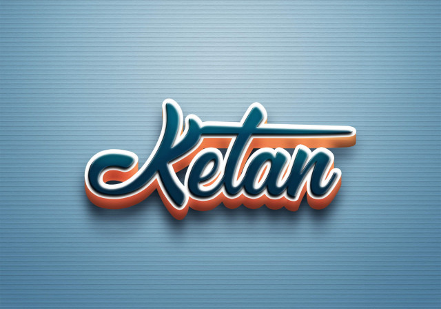Free photo of Cursive Name DP: Ketan