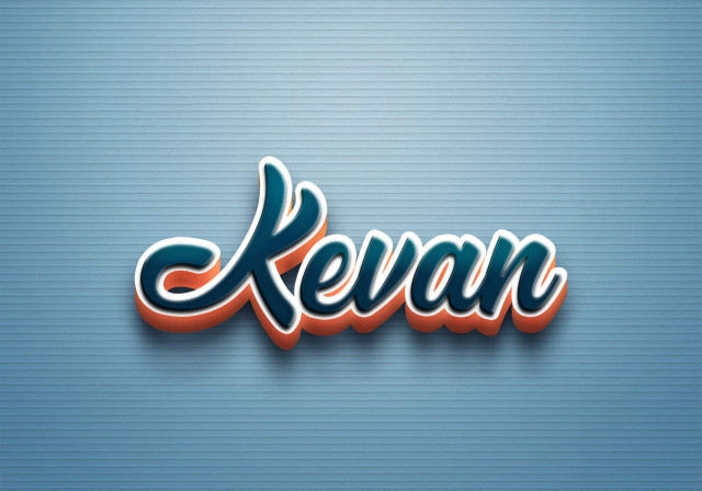 Free photo of Cursive Name DP: Kevan