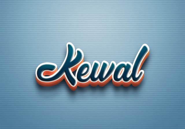 Free photo of Cursive Name DP: Kewal