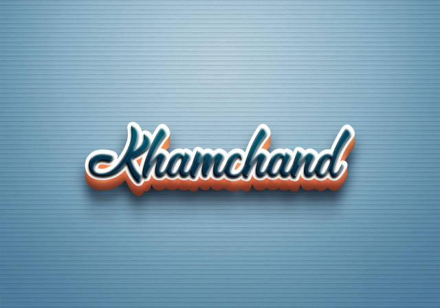 Free photo of Cursive Name DP: Khamchand