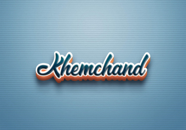 Free photo of Cursive Name DP: Khemchand