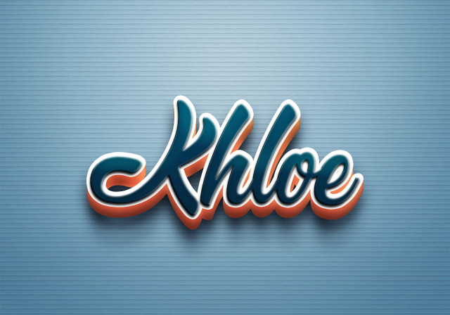 Free photo of Cursive Name DP: Khloe