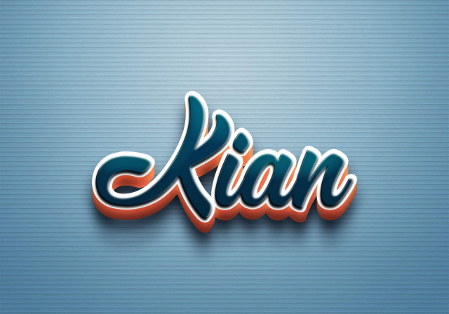 Free photo of Cursive Name DP: Kian