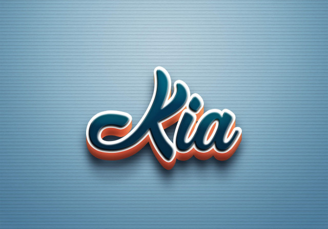 Free photo of Cursive Name DP: Kia