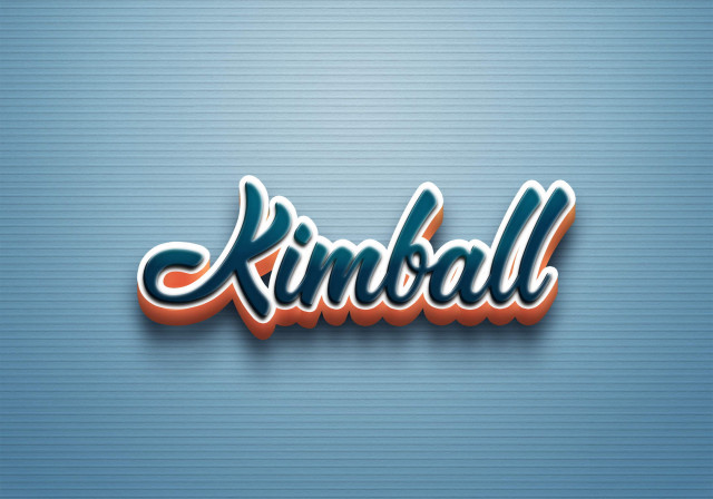 Free photo of Cursive Name DP: Kimball