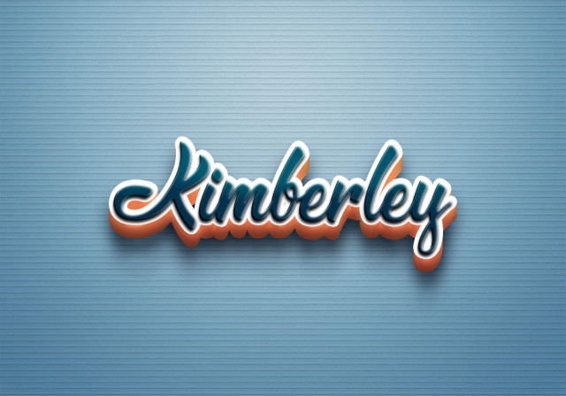 Free photo of Cursive Name DP: Kimberley