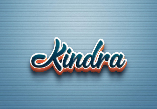 Free photo of Cursive Name DP: Kindra