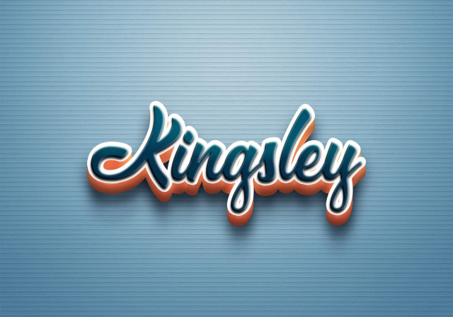 Free photo of Cursive Name DP: Kingsley