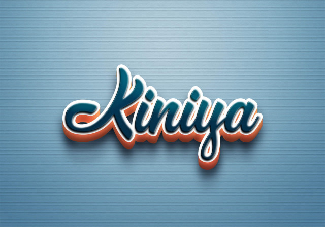 Free photo of Cursive Name DP: Kiniya