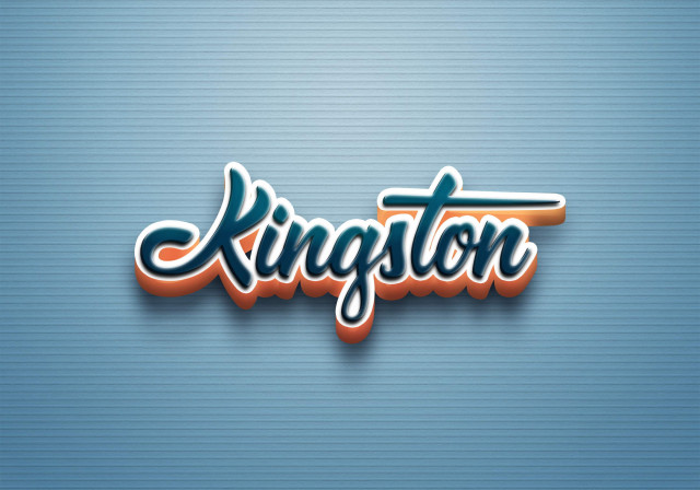 Free photo of Cursive Name DP: Kingston
