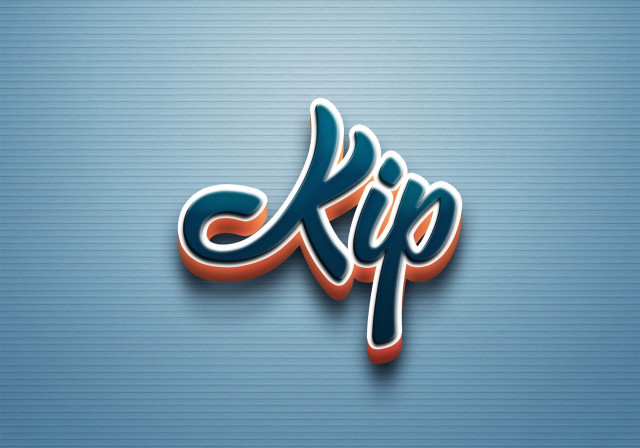 Free photo of Cursive Name DP: Kip