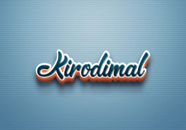 Free photo of Cursive Name DP: Kirodimal