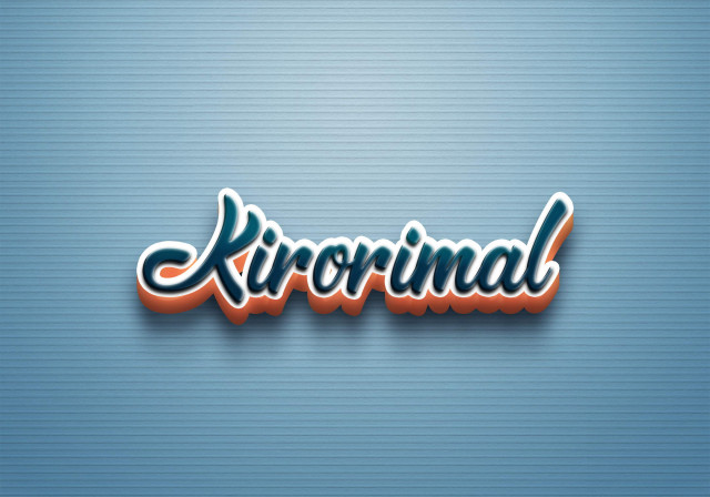 Free photo of Cursive Name DP: Kirorimal