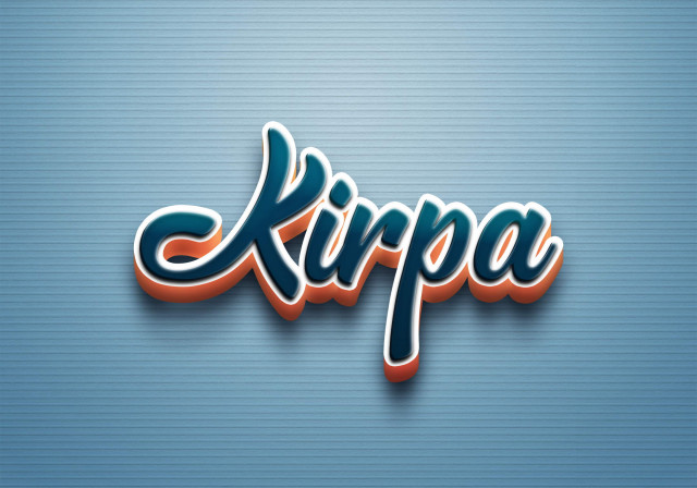 Free photo of Cursive Name DP: Kirpa