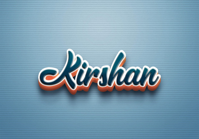 Free photo of Cursive Name DP: Kirshan