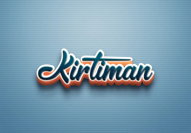 Free photo of Cursive Name DP: Kirtiman