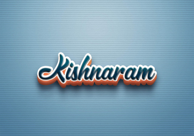 Free photo of Cursive Name DP: Kishnaram