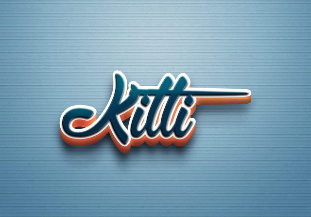 Free photo of Cursive Name DP: Kitti