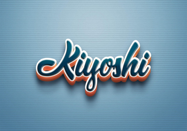 Free photo of Cursive Name DP: Kiyoshi