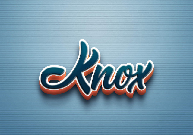 Free photo of Cursive Name DP: Knox