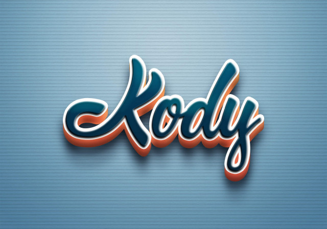 Free photo of Cursive Name DP: Kody