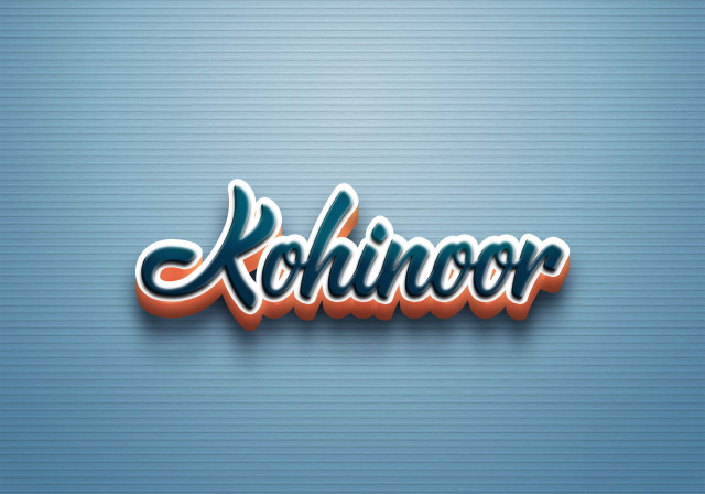 Free photo of Cursive Name DP: Kohinoor