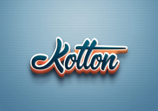 Free photo of Cursive Name DP: Kolton