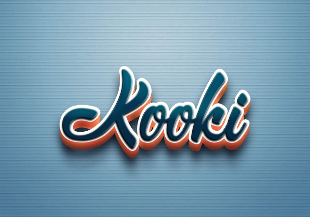 Free photo of Cursive Name DP: Kooki