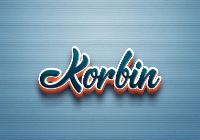 Free photo of Cursive Name DP: Korbin