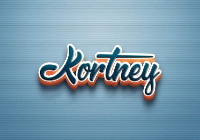 Free photo of Cursive Name DP: Kortney
