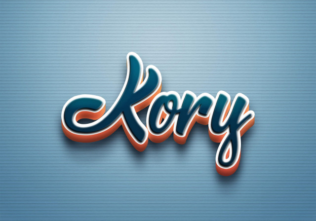 Free photo of Cursive Name DP: Kory